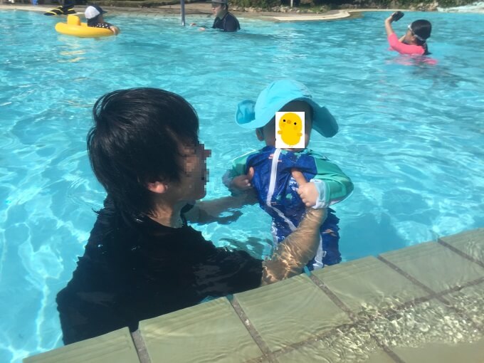 グアムニッコーホテルのプールと赤ちゃん